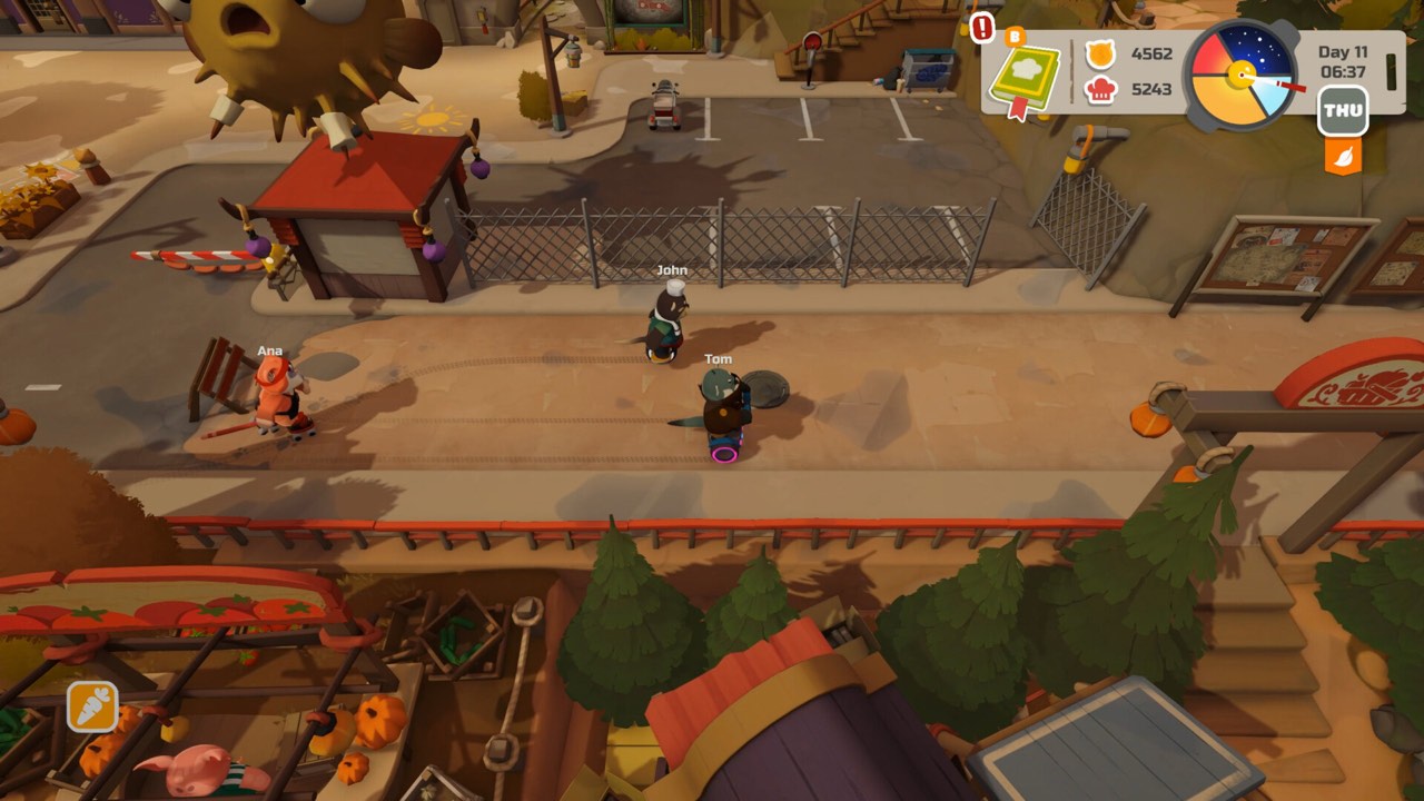 A PAO PAO character exploring a town street in an official screenshot